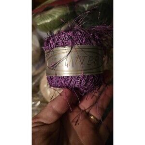 Flutter Eyelash Yarn Color #42 Dye Lots Match Mauve Purple Rose 2 Available